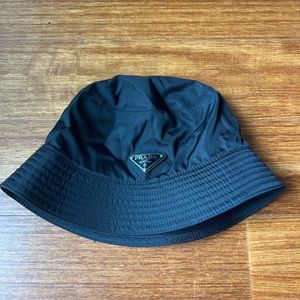 Prada Black Bucket Hat
